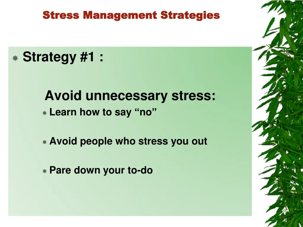 stress management strategies stress management