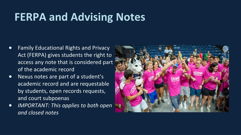 ferpa and advising notes