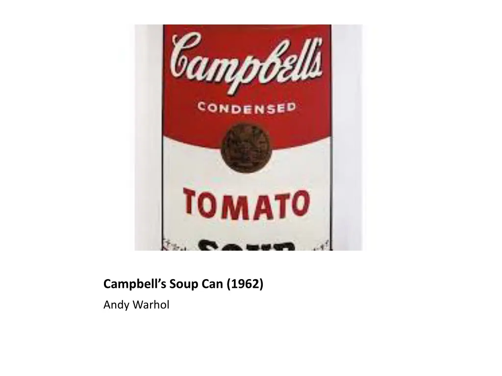 campbell s soup can 1962