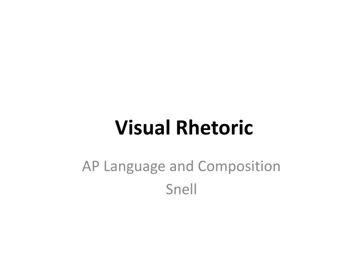 visual rhetoric