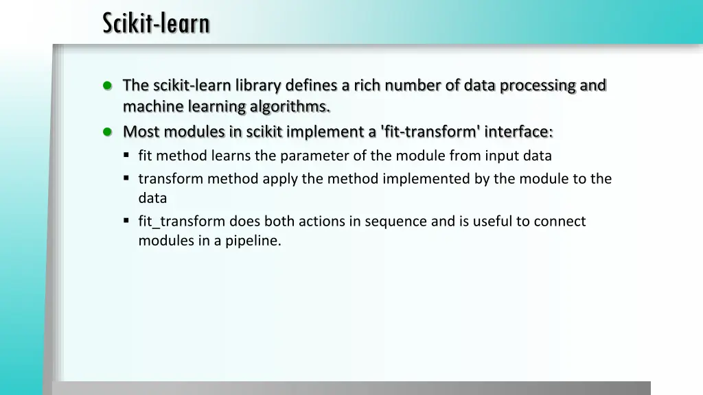 scikit learn