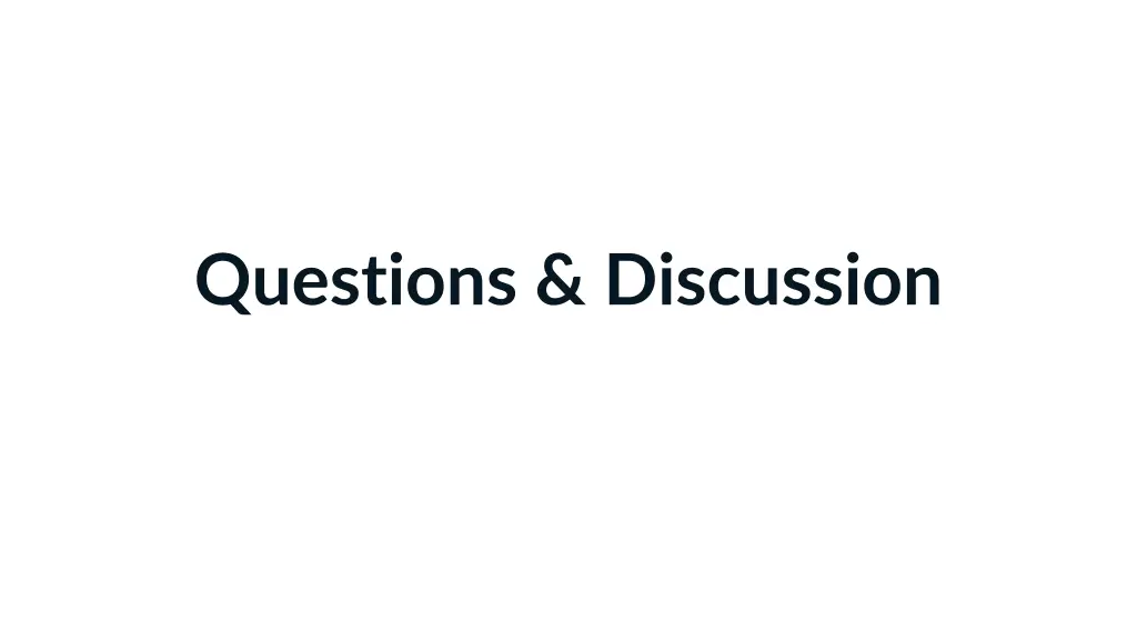 questions discussion