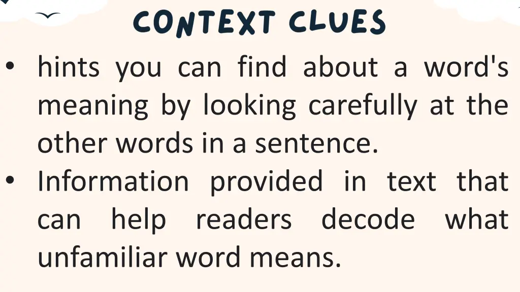 hints you can find about a word s meaning