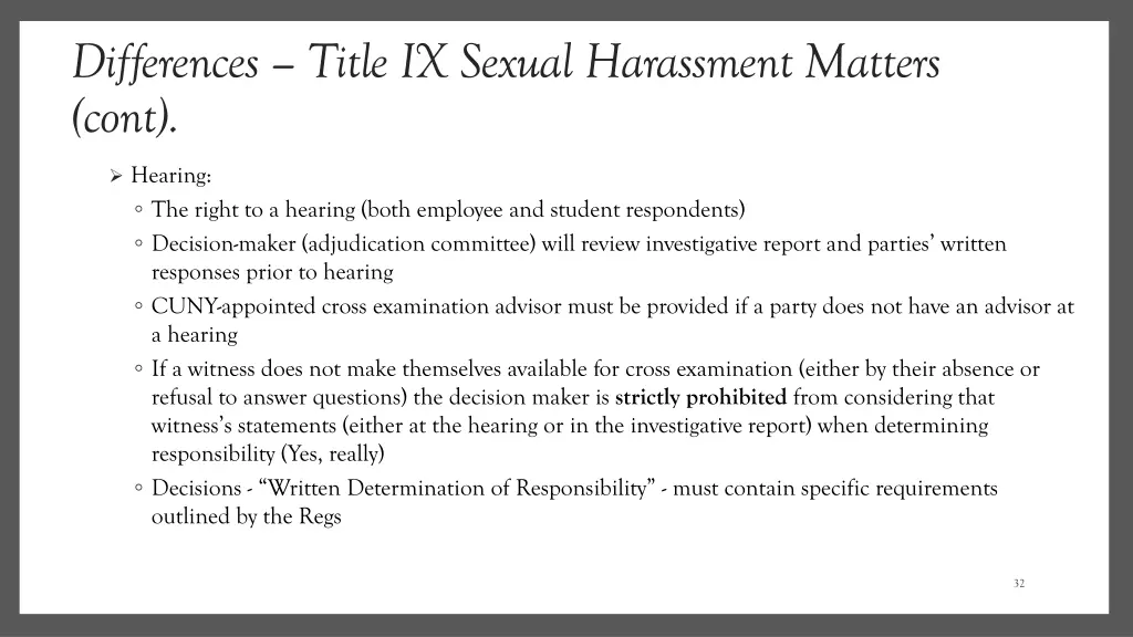 differences title ix sexual harassment matters 2