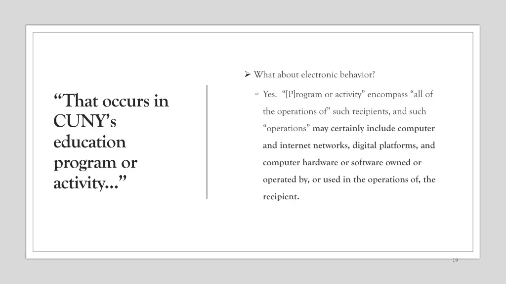 what about electronic behavior