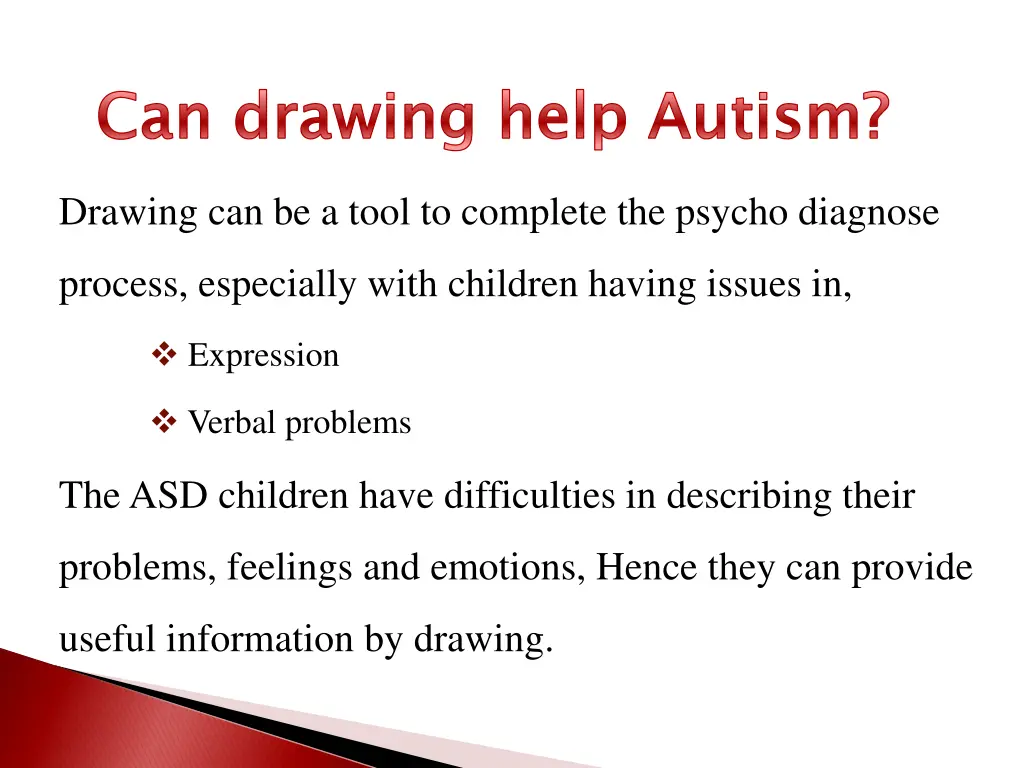 can drawing help autism