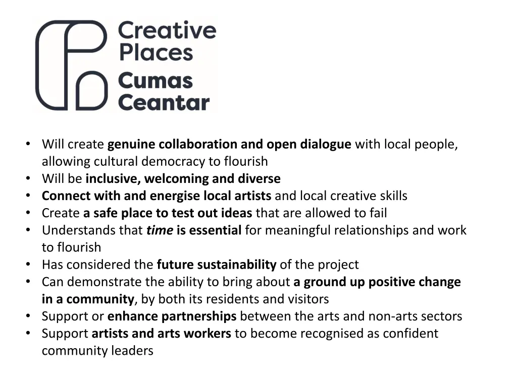 will create genuine collaboration and open