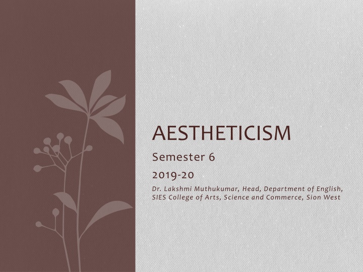 aestheticism