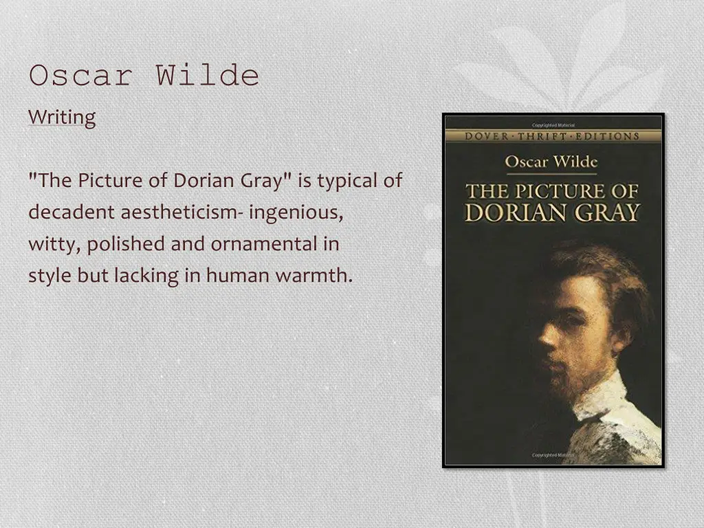 oscar wilde