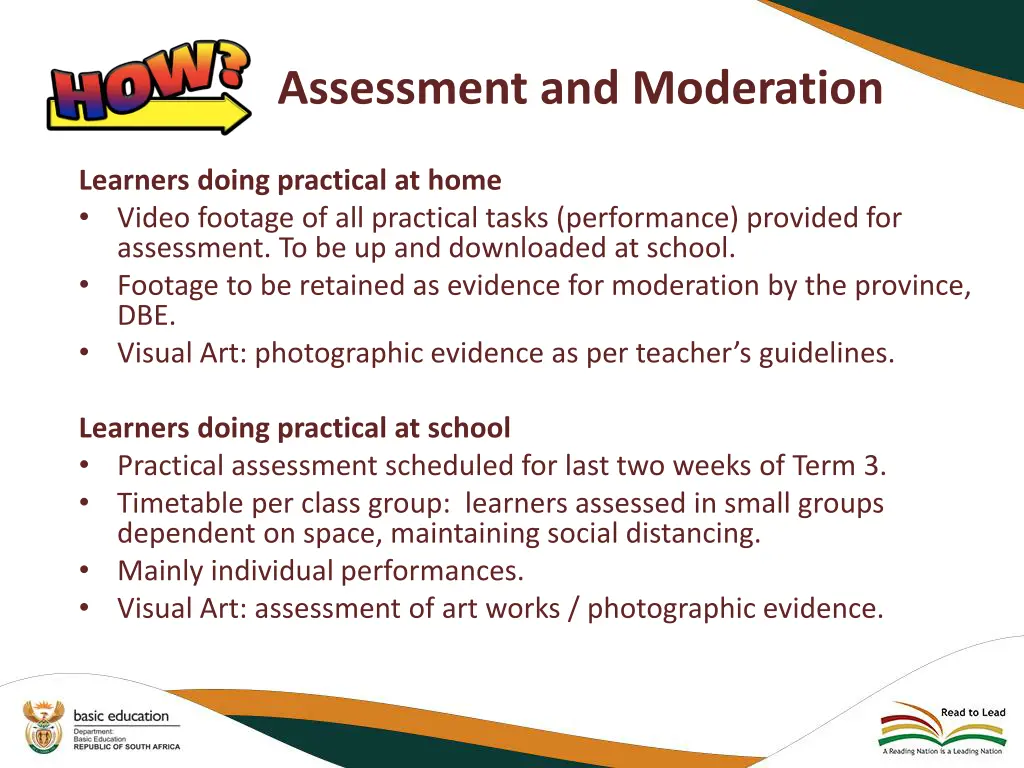 assessment and moderation