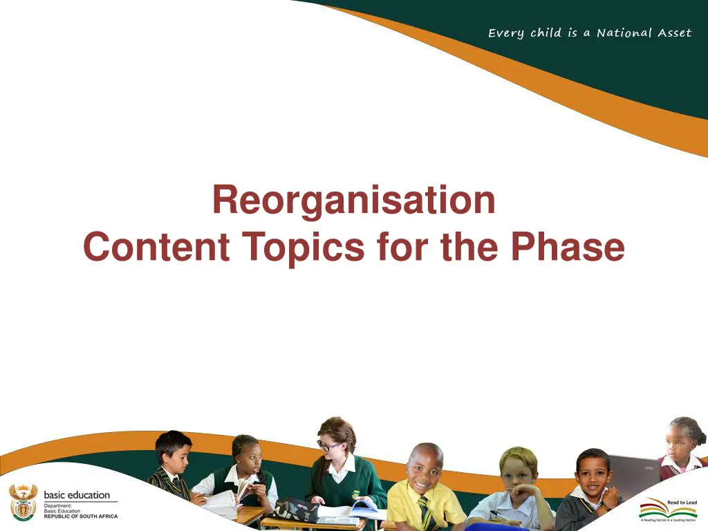 reorganisation content topics for the phase