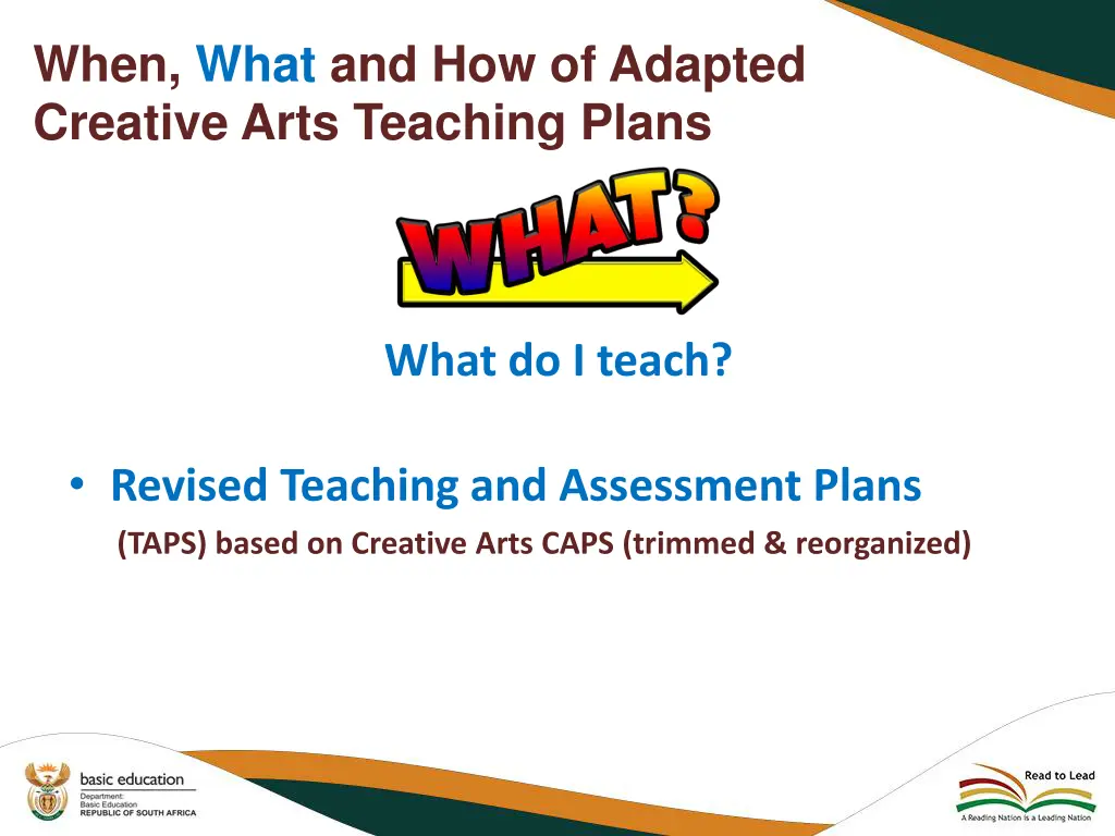 when what and how of adapted creative arts 1