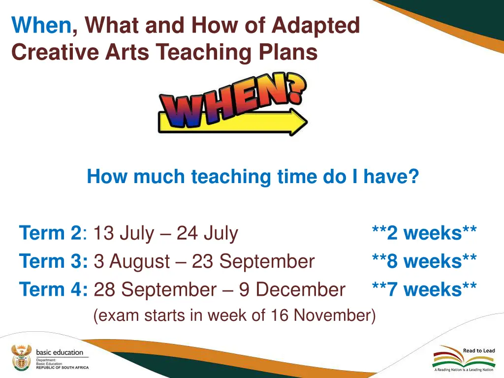 when what and how of adapted creative arts