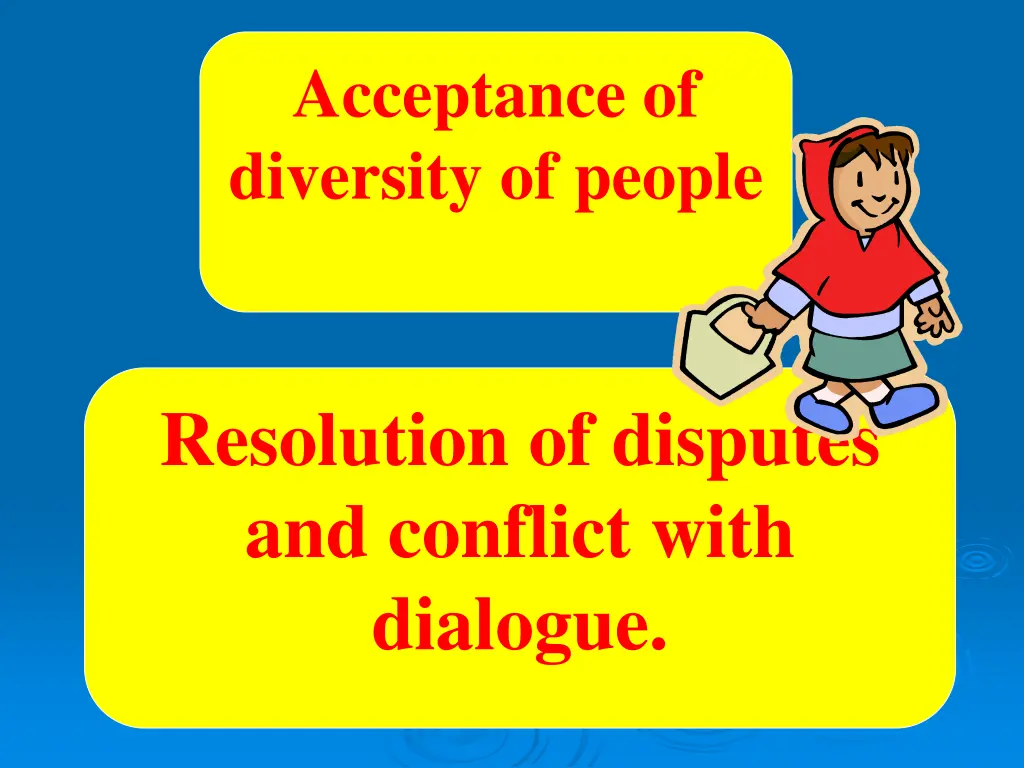 acceptance of diversity of people