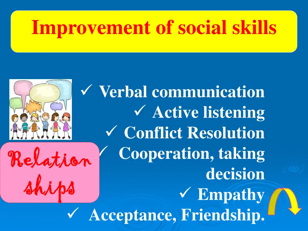 improvement of social skills