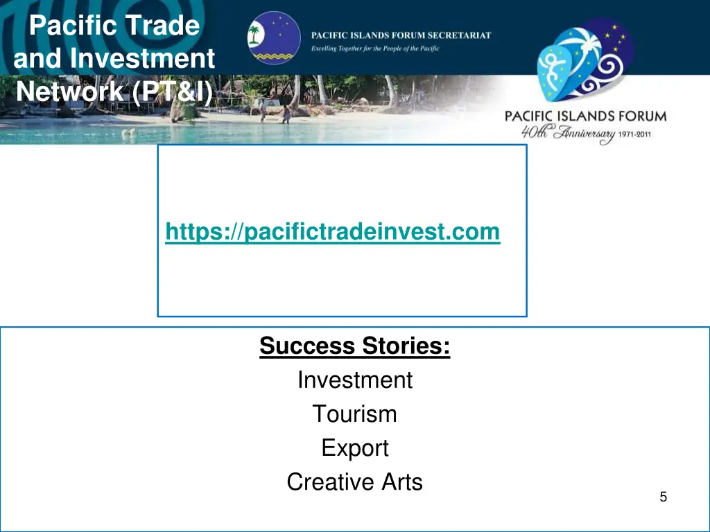 pacific trade and investment network pt i