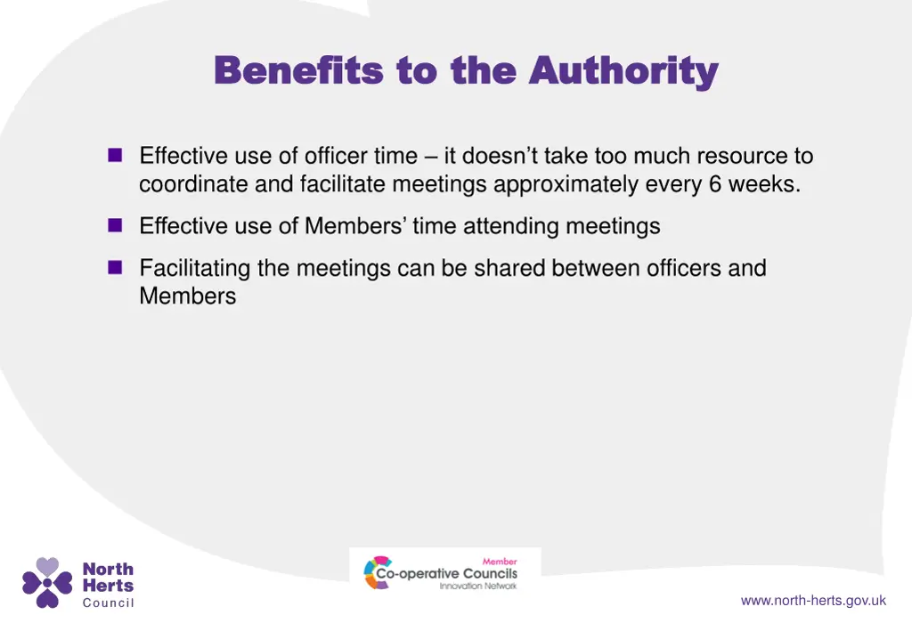 benefits to the authority benefits