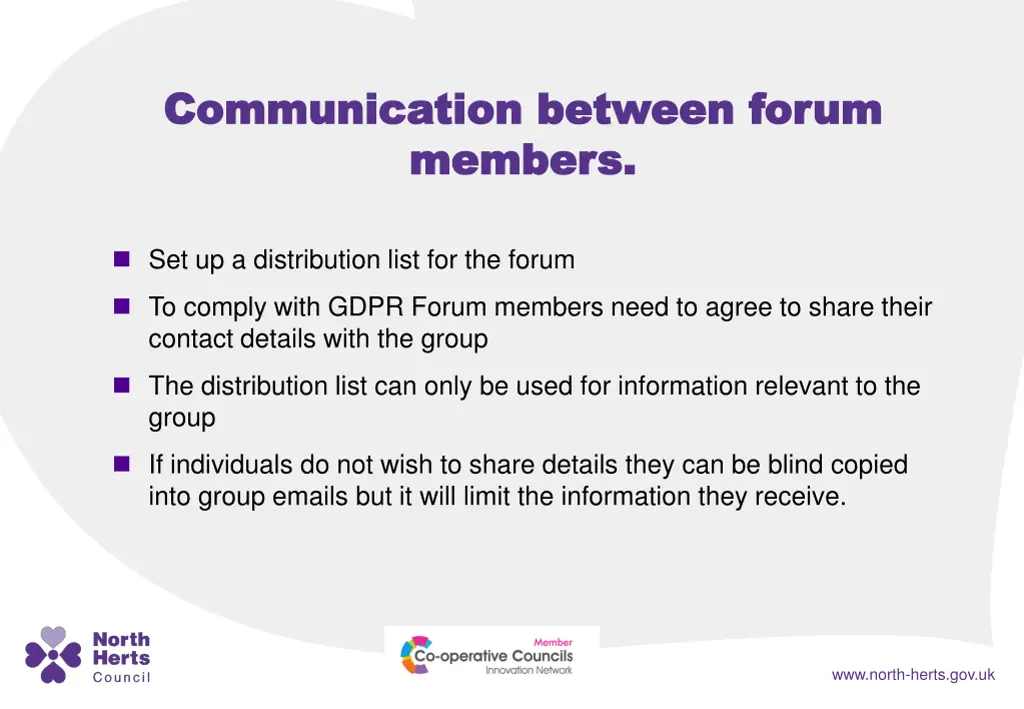 communication between forum communication between