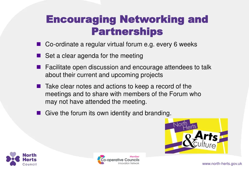 encouraging networking and encouraging networking