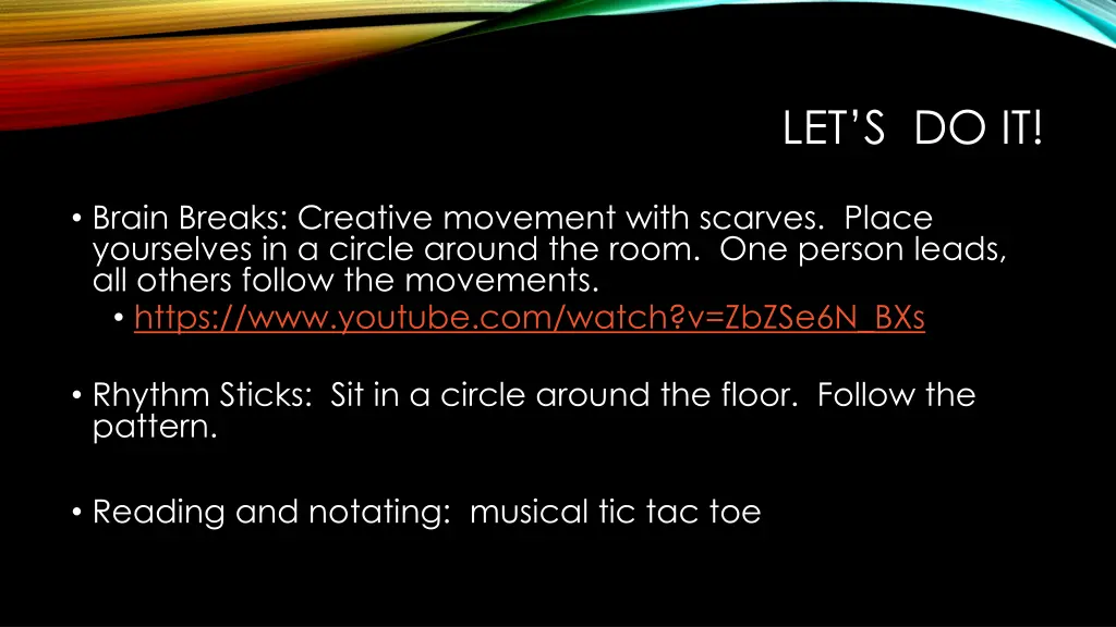 let s do it