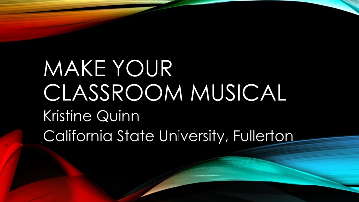 make your classroom musical kristine quinn