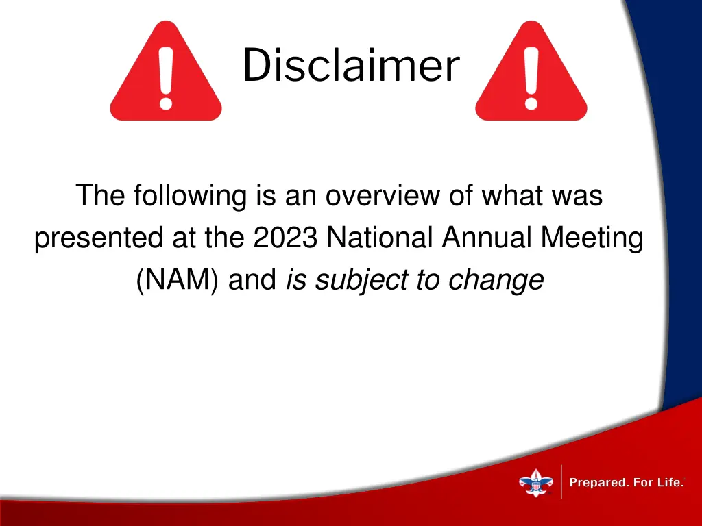 disclaimer