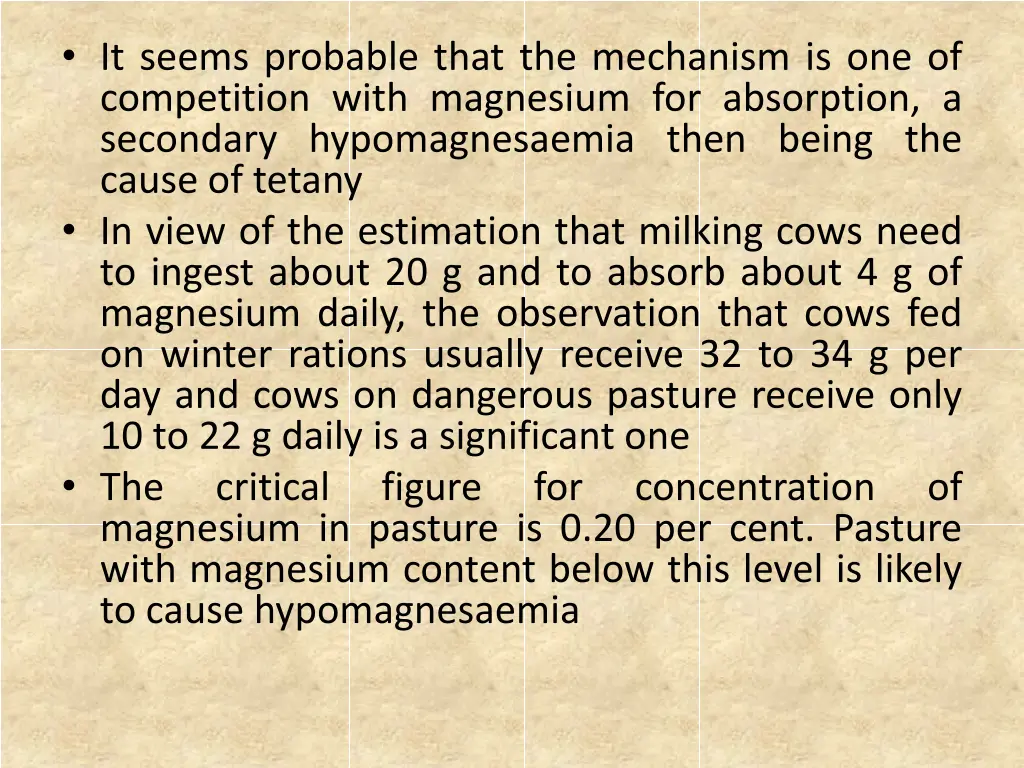 it seems probable that the mechanism