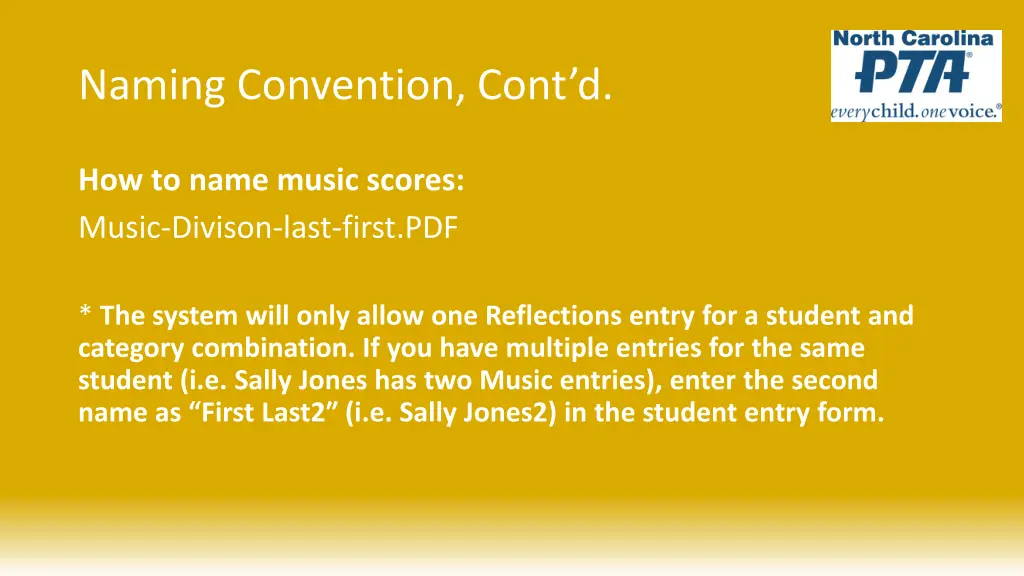 naming convention cont d 1