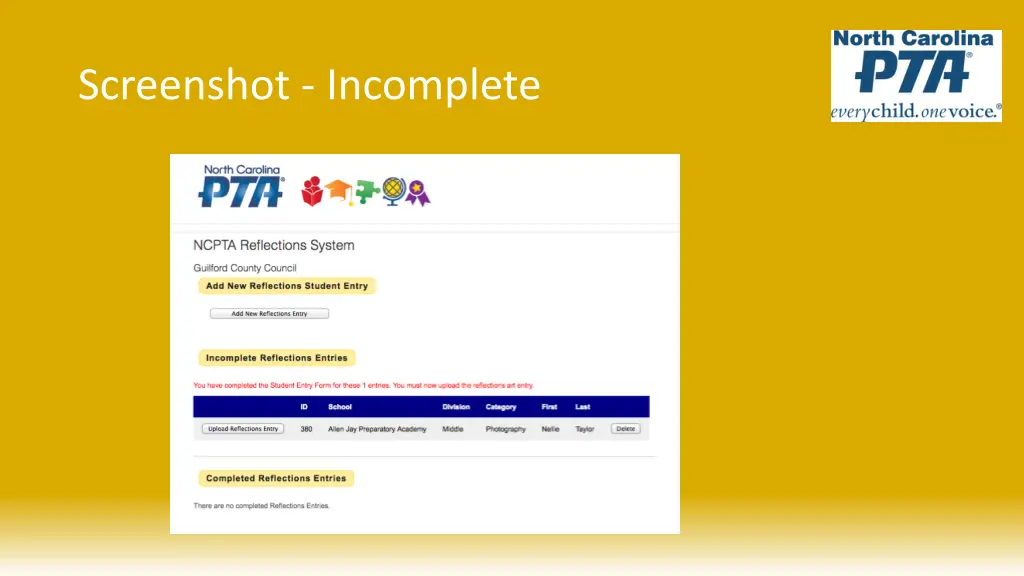 screenshot incomplete