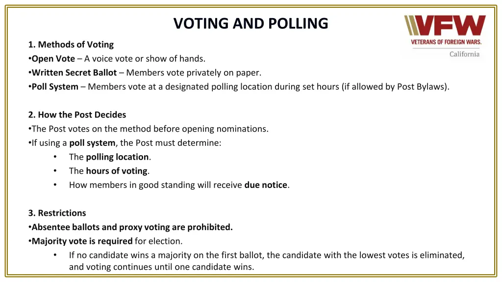 voting and polling