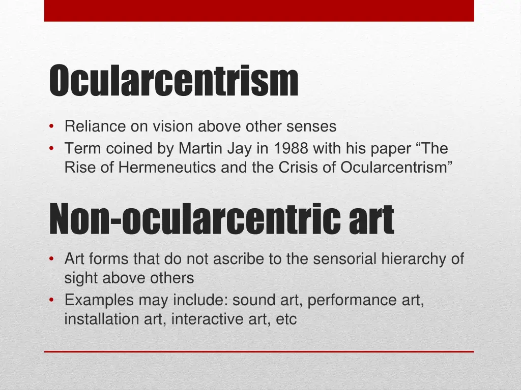 ocularcentrism