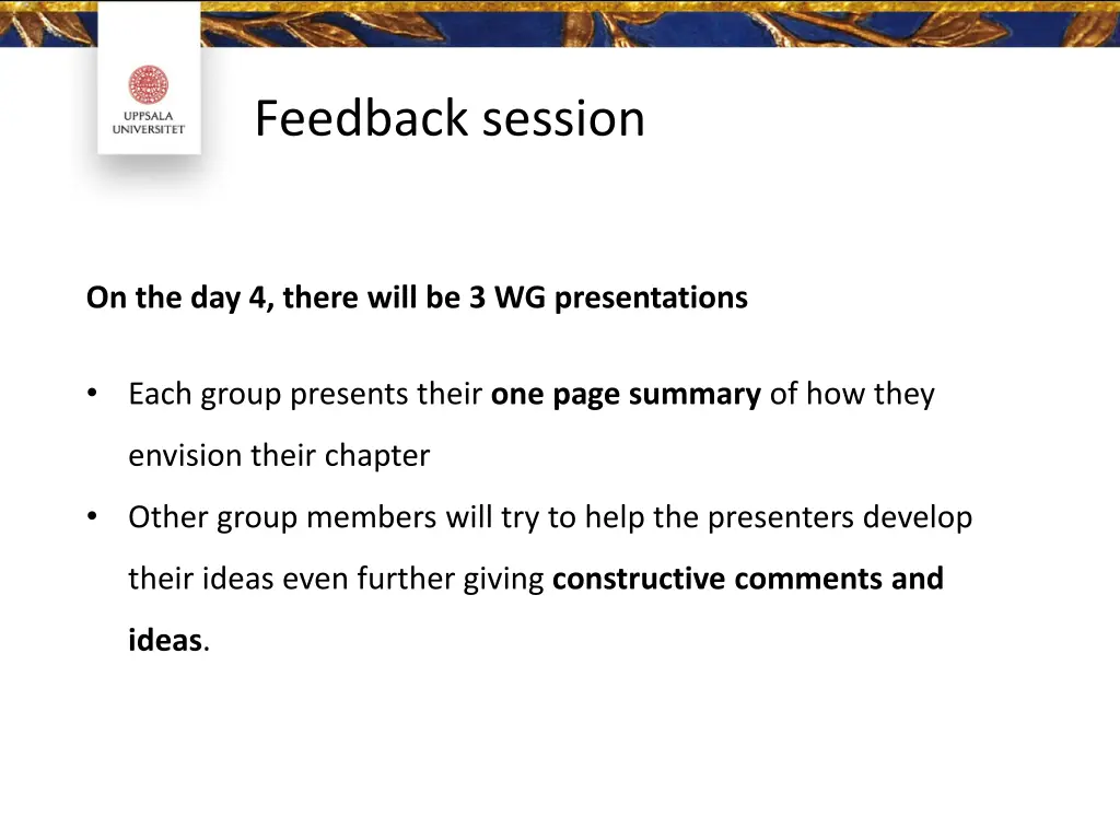 feedback session