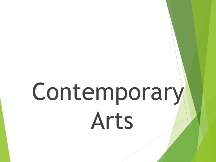 contemporary arts