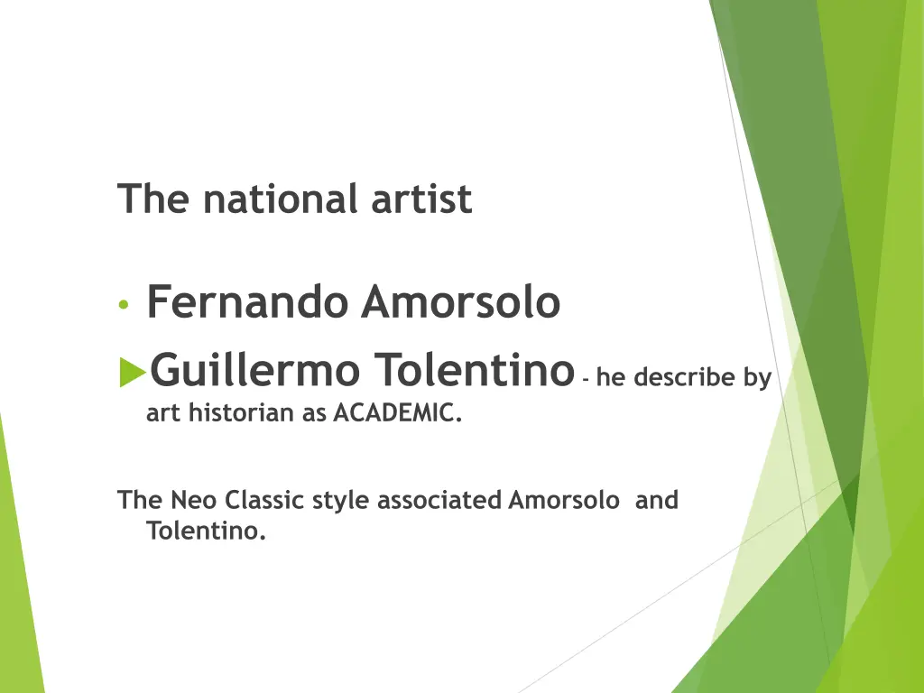 the national artist