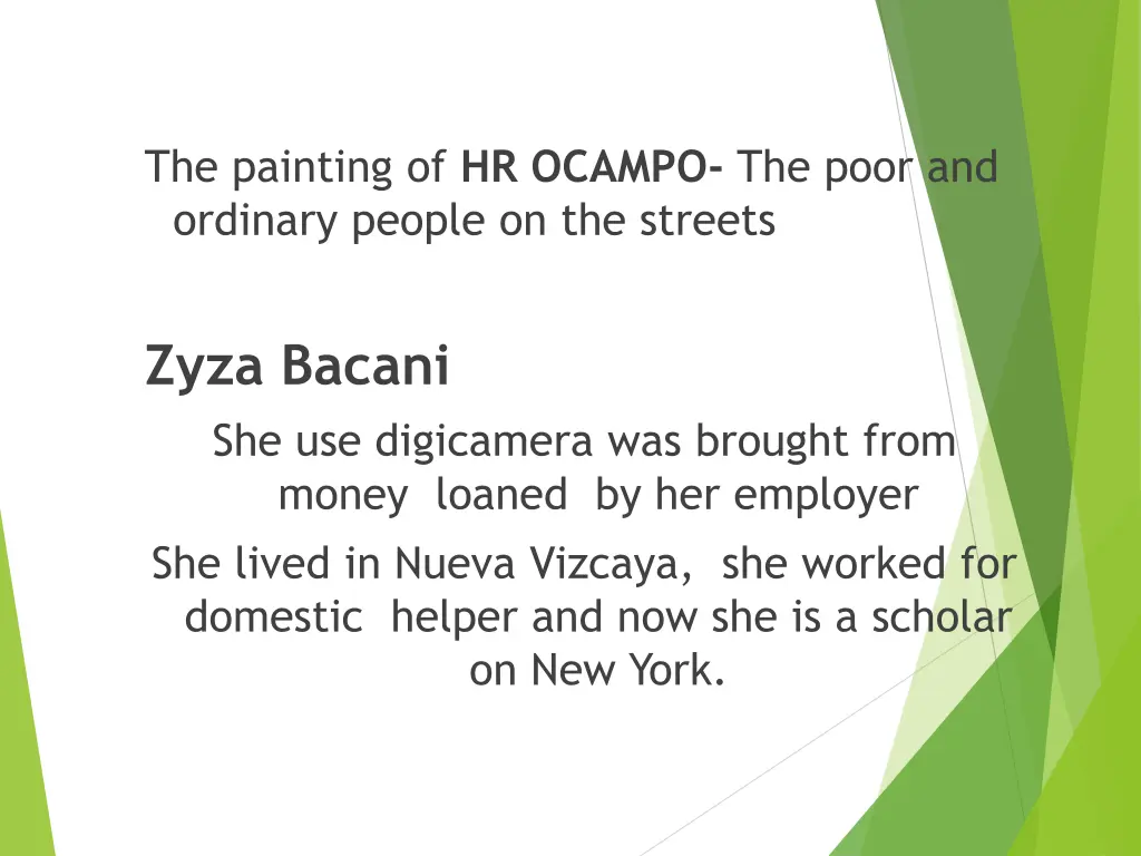 the painting of hr ocampo the poor and ordinary