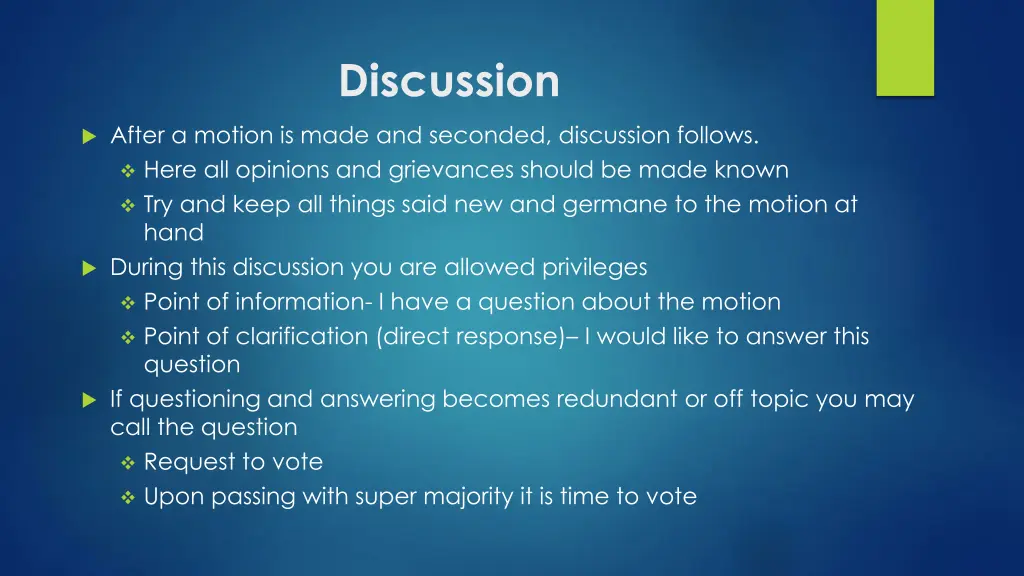 discussion
