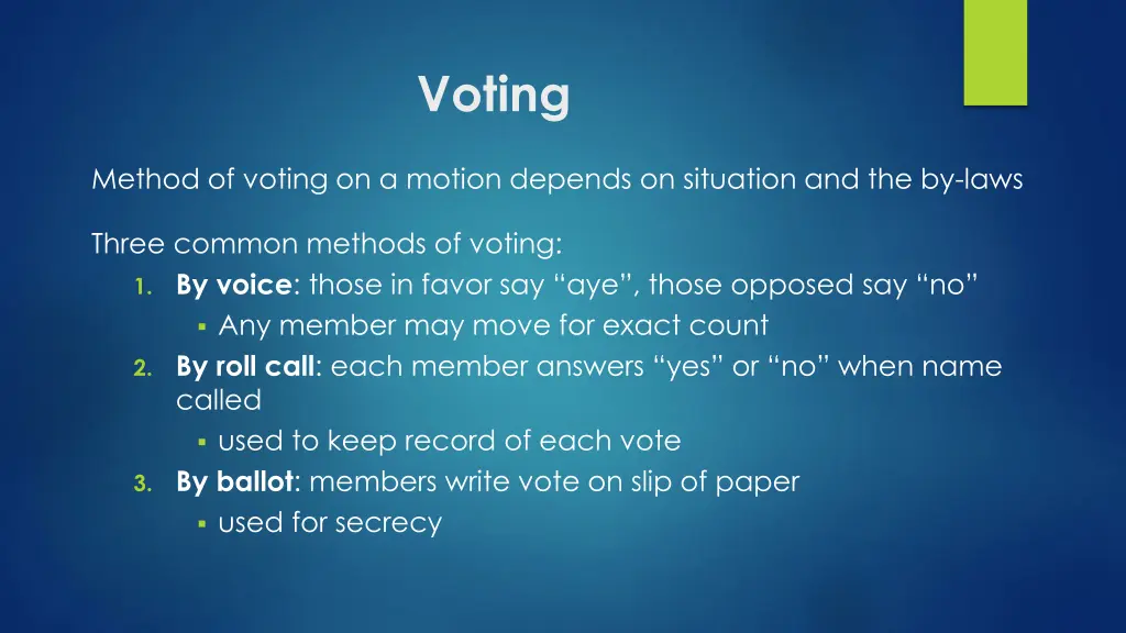 voting