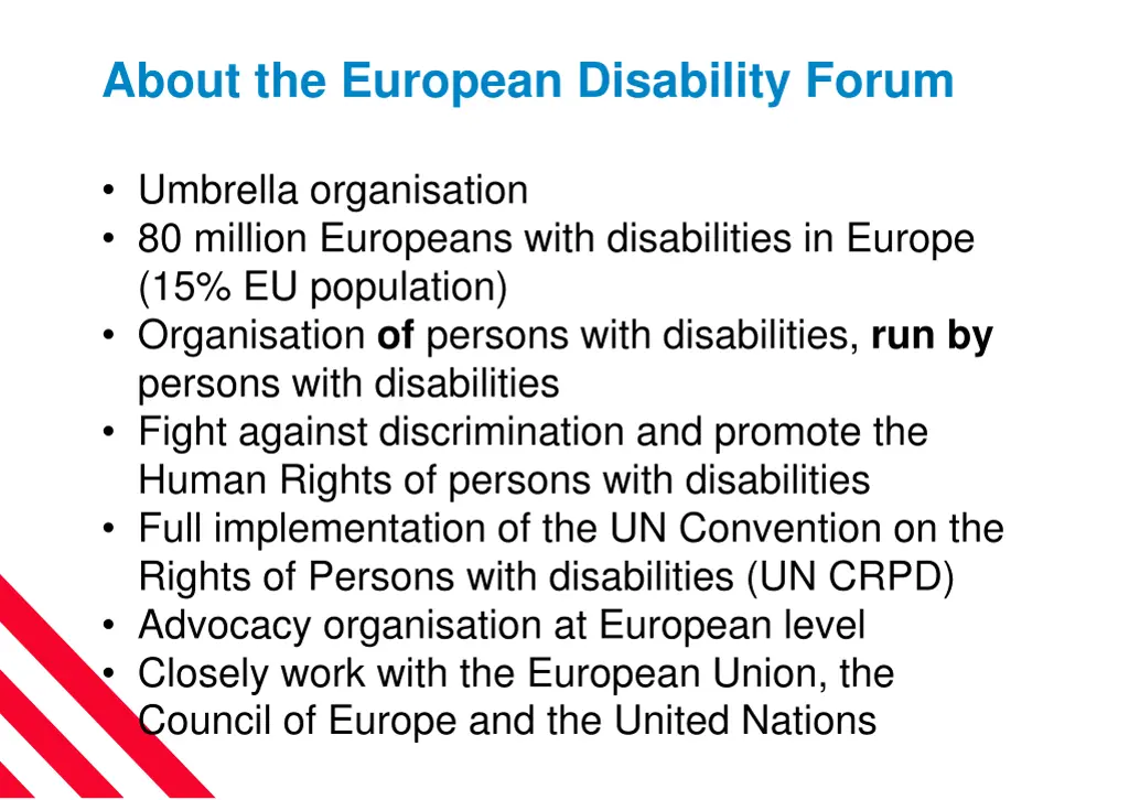 about the european disability forum