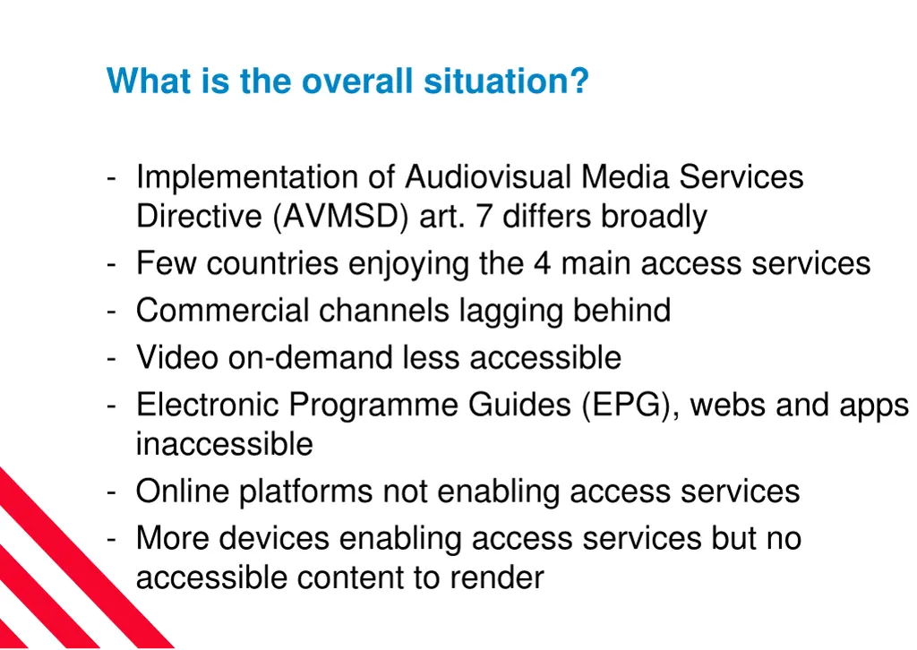 what is the overall situation