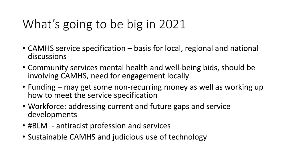 what s going to be big in 2021