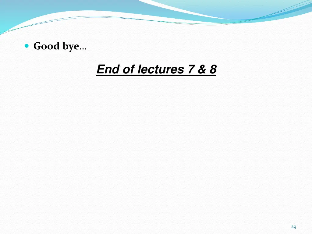 good bye