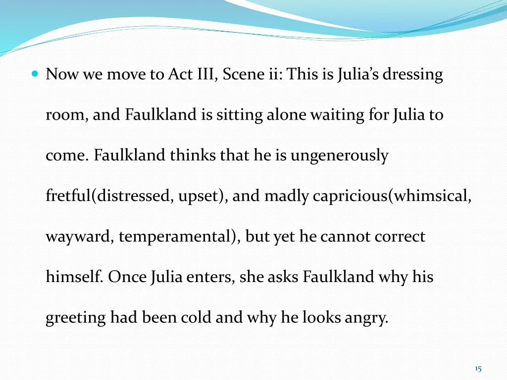 now we move to act iii scene ii this is julia