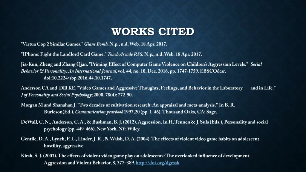 works cited