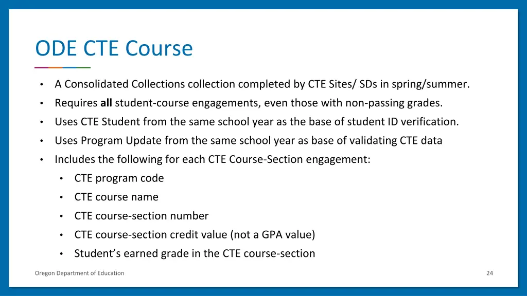ode cte course