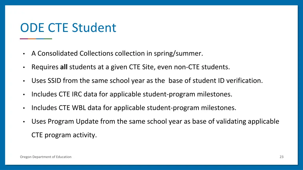 ode cte student