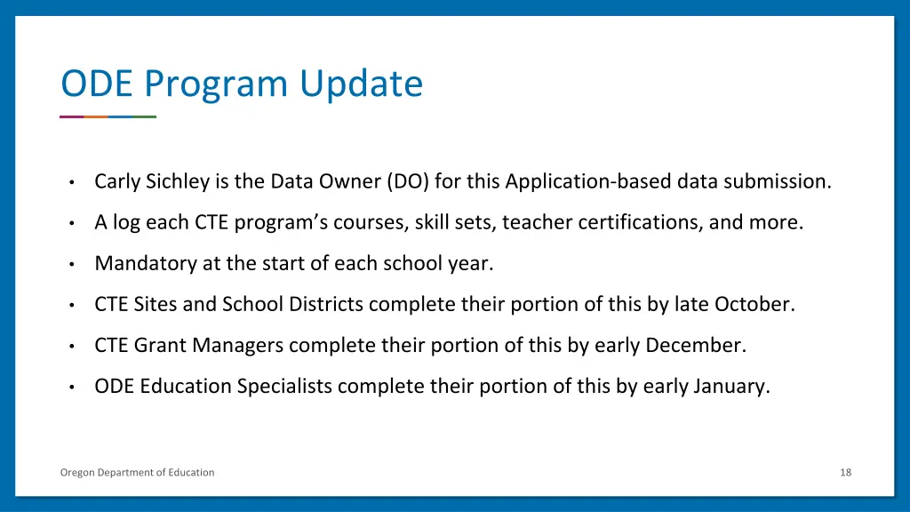 ode program update