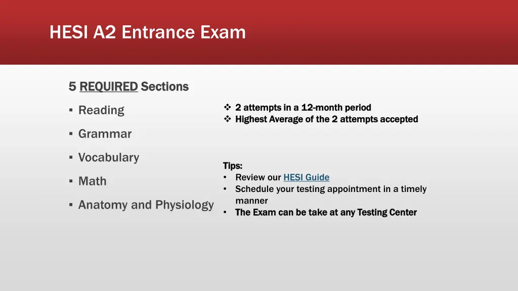 hesi a2 entrance exam