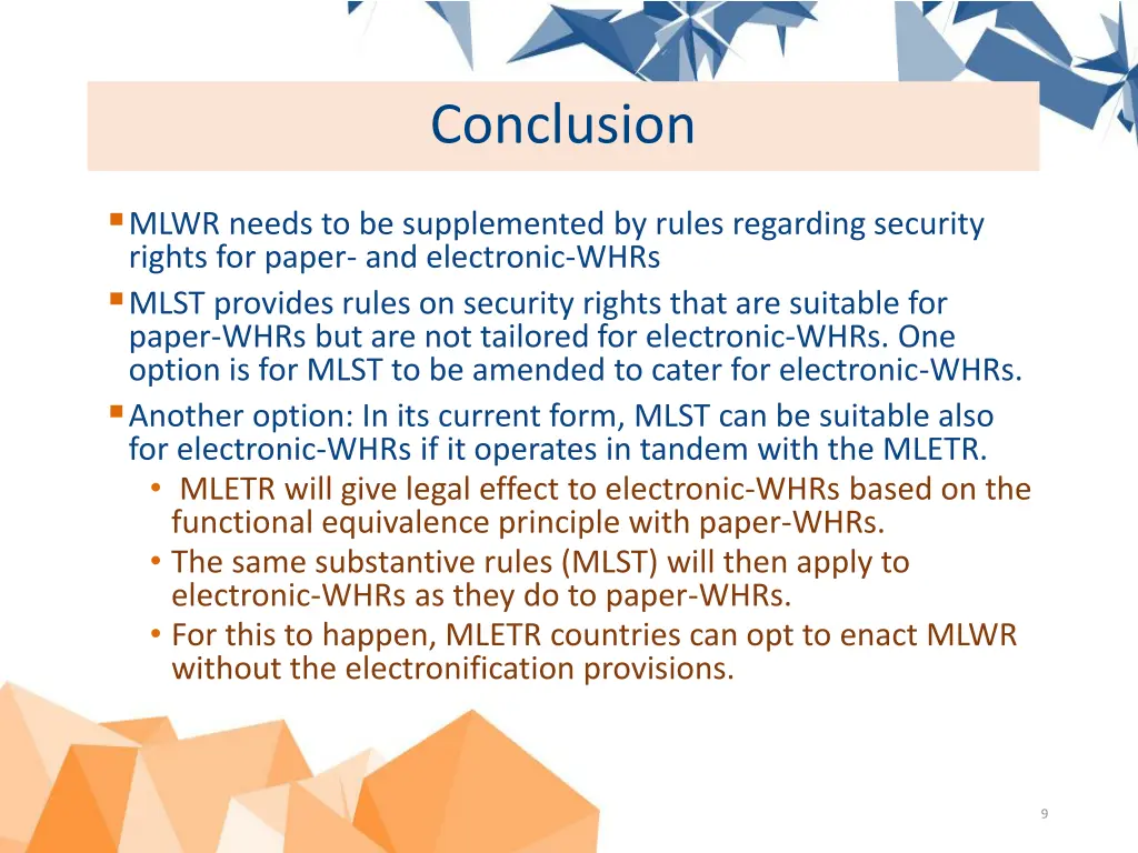 conclusion