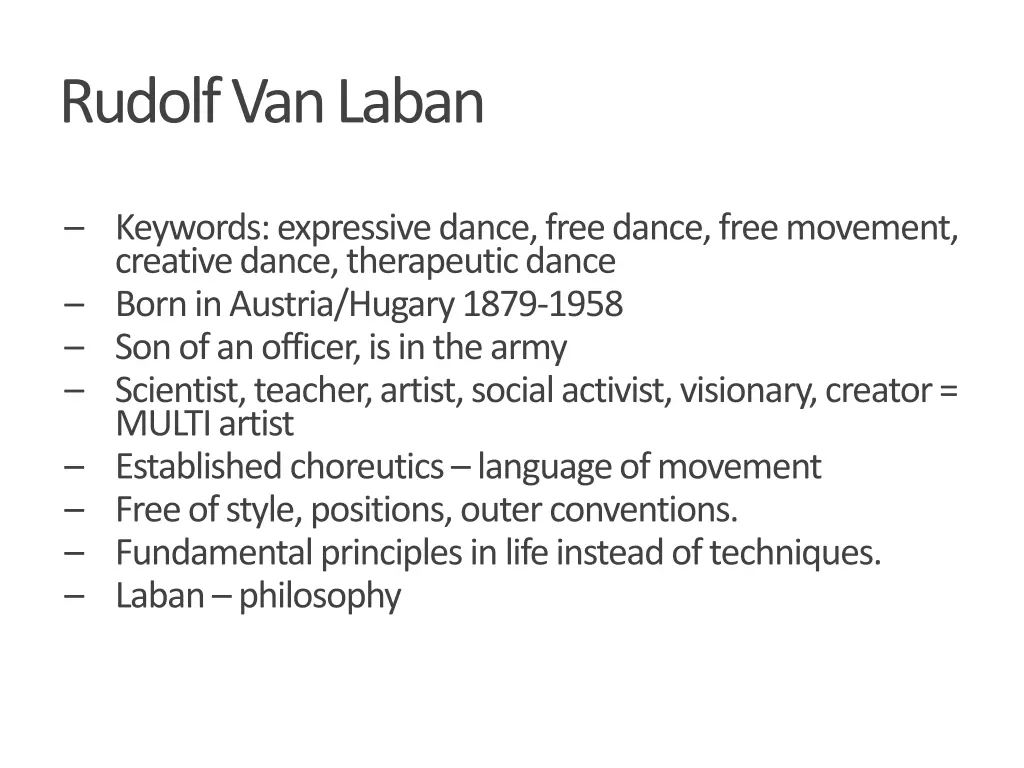 rudolf van laban