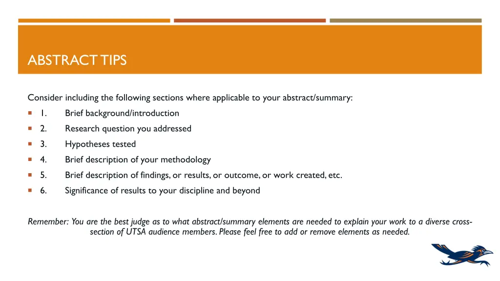 abstract tips